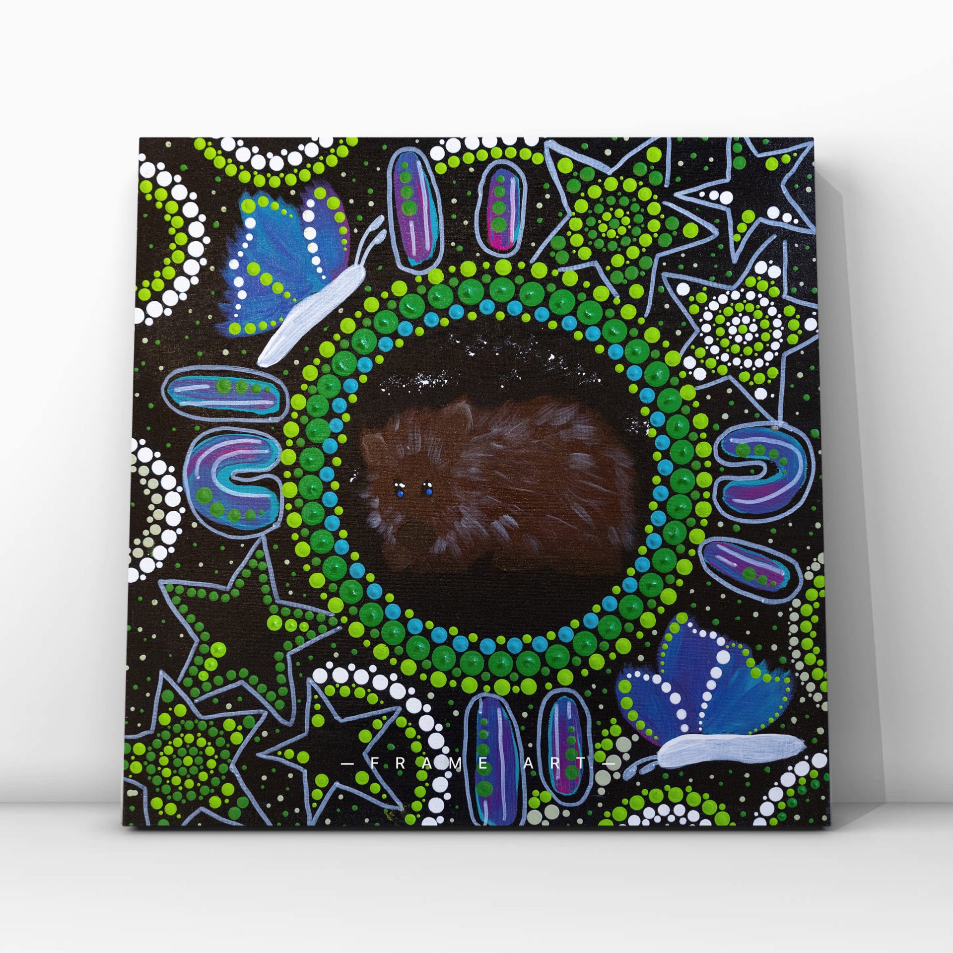 Echoes Of The Bush Wombat Original Artwork