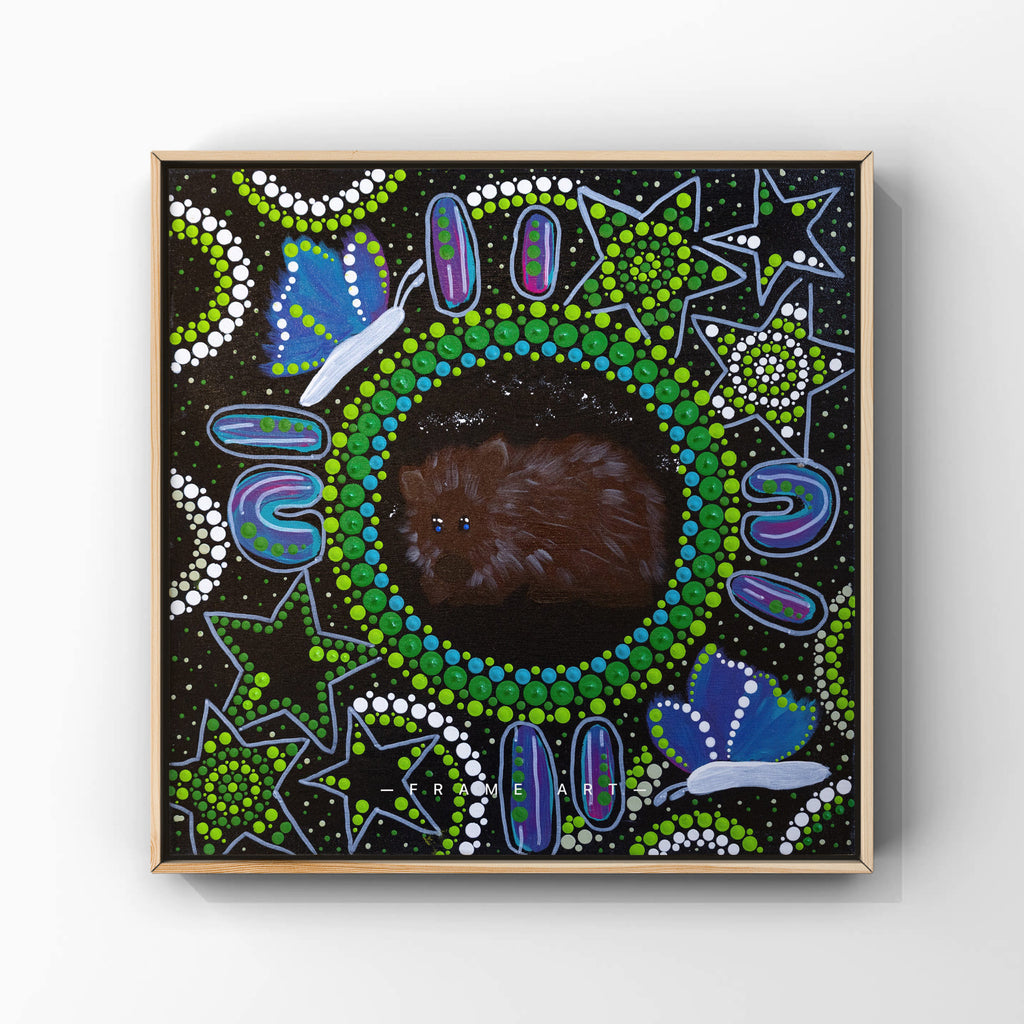 Echoes Of The Bush Wombat Original Artwork