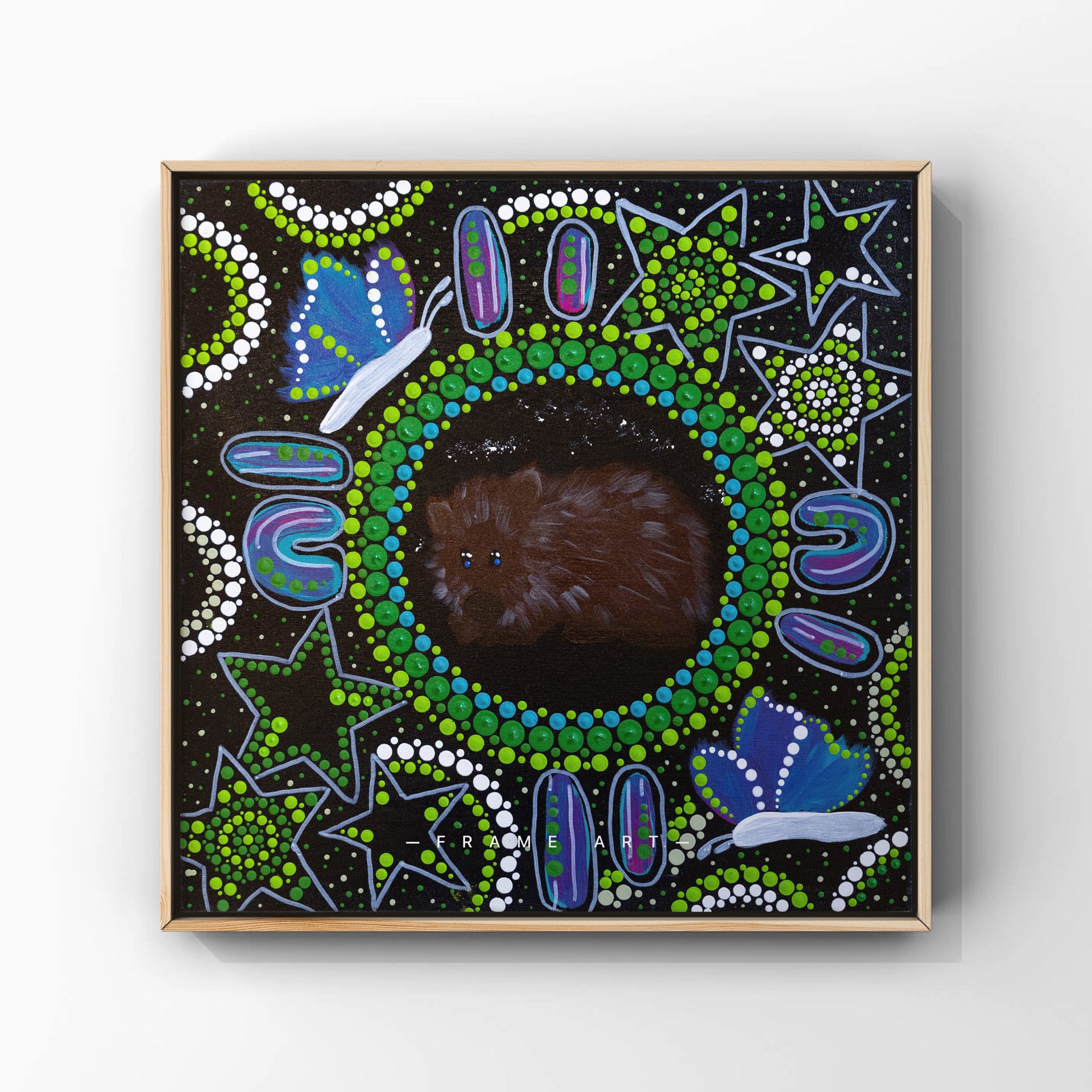 Echoes Of The Bush Wombat Original Artwork