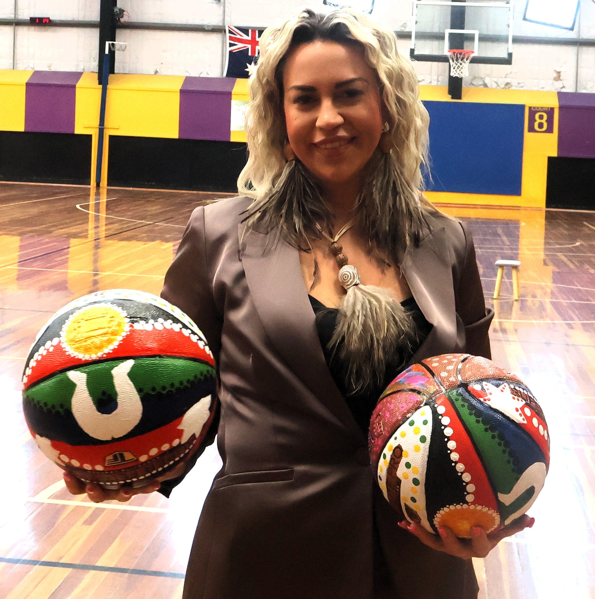 Limited Edition ‘Beyond the court’ Hand Painted Basketball