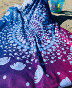 Winters New Moon 150cm Round Beach Towel