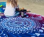 Winters New Moon 150cm Round Beach Towel