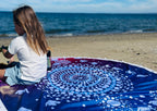 Winters New Moon 150cm Round Beach Towel